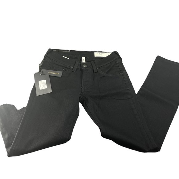 Rag Bone Denim - Rag Bone Denim Stretch Jean 5 Pocket Skinny Fit Soft Mid Rise Capri Pants Bottom